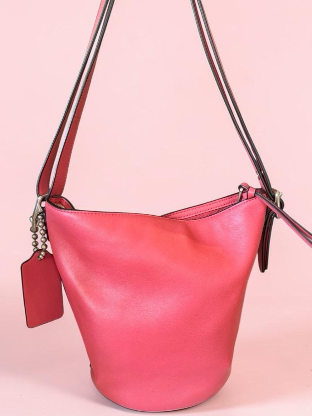 Coach - Bleeker Mini Duffle Bucket Bag #32281 2014 Loganberry - Nice Condition - Picture 2 of 13